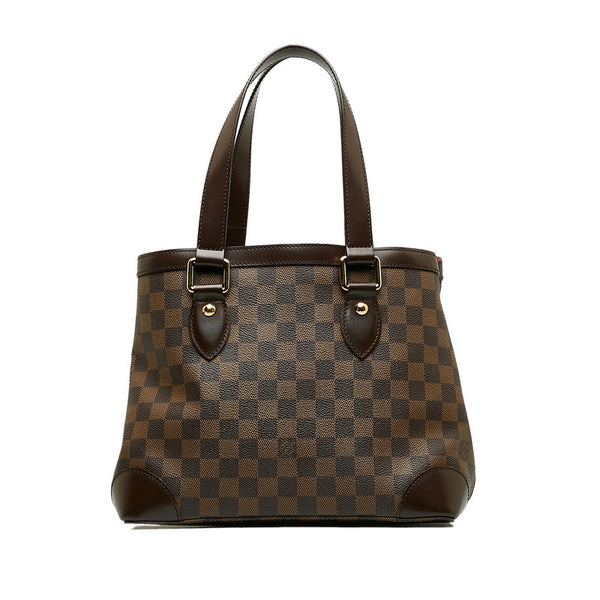 ルイ ヴィトン ダミエ ハムステッドPM トートバッグ ハンドバッグ N51205 ブラウン PVC レザー レディース LOUIS VUITTON 【中古】