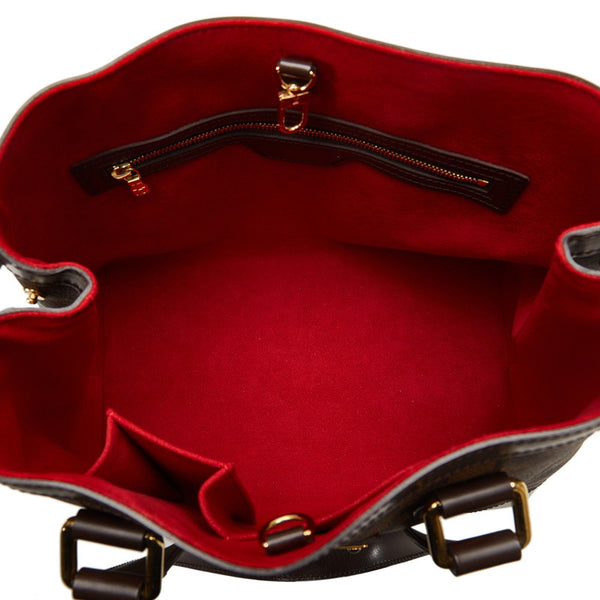 ルイ ヴィトン ダミエ ハムステッドPM トートバッグ ハンドバッグ N51205 ブラウン PVC レザー レディース LOUIS VUITTON 【中古】