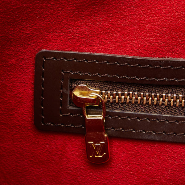 ルイ ヴィトン ダミエ ハムステッドPM トートバッグ ハンドバッグ N51205 ブラウン PVC レザー レディース LOUIS VUITTON 【中古】