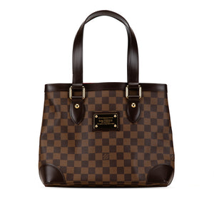 ルイ ヴィトン ダミエ ハムステッドPM トートバッグ ハンドバッグ N51205 エベヌ ブラウン PVC レザー レディース LOUIS VUITTON 【中古】