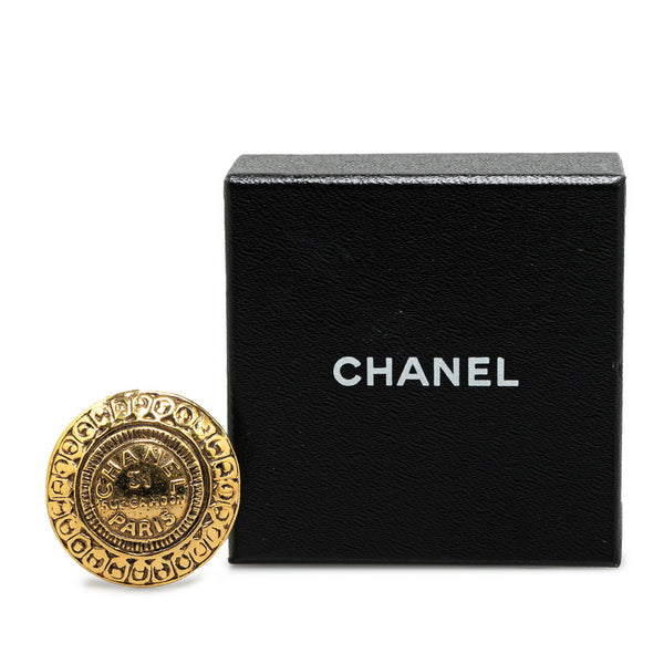 シャネル 31RUE CAMBON PARIS カンボン ブローチ ゴールド メッキ レディース CHANEL 【中古】