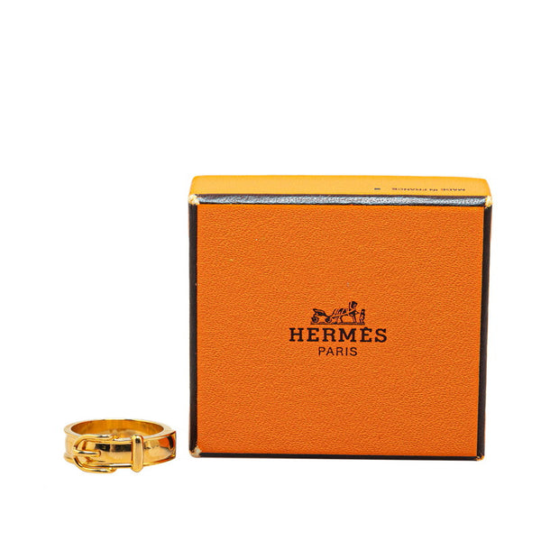 エルメス ブックルセリエ スカーフリング ゴールド メッキ レディース HERMES 【中古】