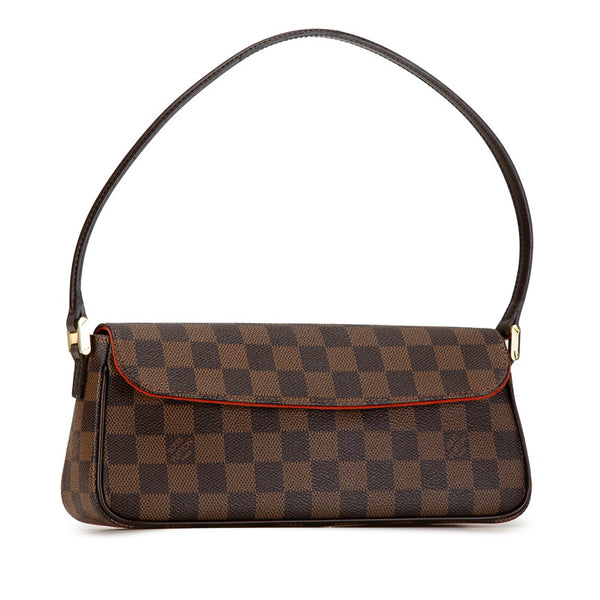 ルイ ヴィトン ダミエ レコレータ ショルダーバッグ N51299 ブラウン PVC レザー レディース LOUIS VUITTON 【中古】