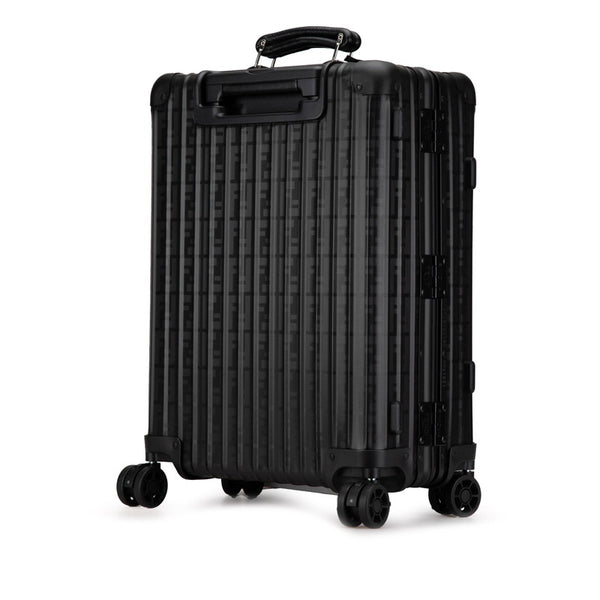 フェンディ × RIMOWA リモア ズッカ クラシック キャビンS キャリーバッグ スーツケース ブラック アルミ レザー レディース FENDI 【中古】