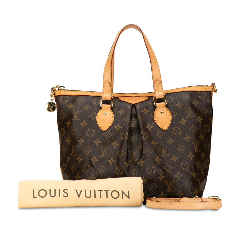 ルイ ヴィトン モノグラム パレルモPM ショルダーバッグ ハンドバッグ 2WAY M40145 ブラウン PVC レザー レディース LOUIS VUITTON 【中古】