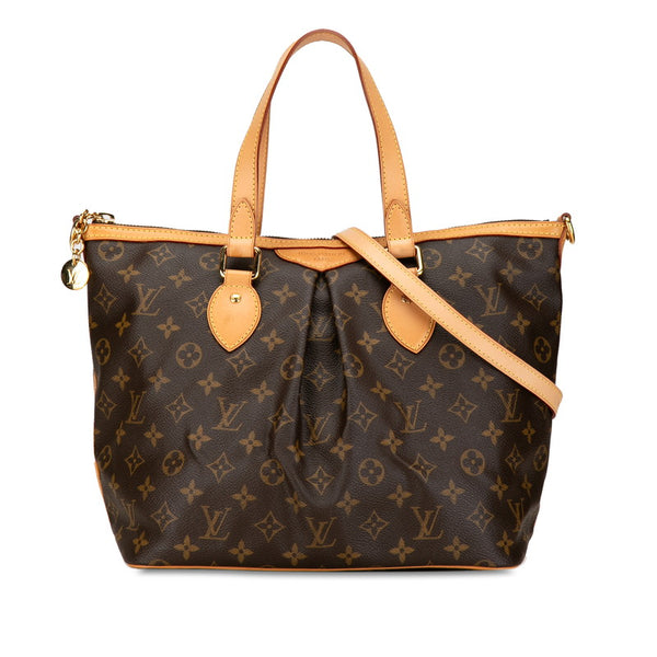 ルイ ヴィトン モノグラム パレルモPM ショルダーバッグ ハンドバッグ 2WAY M40145 ブラウン PVC レザー レディース LOUIS VUITTON 【中古】