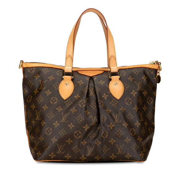 ルイ ヴィトン モノグラム パレルモPM ショルダーバッグ ハンドバッグ 2WAY M40145 ブラウン PVC レザー レディース LOUIS VUITTON 【中古】