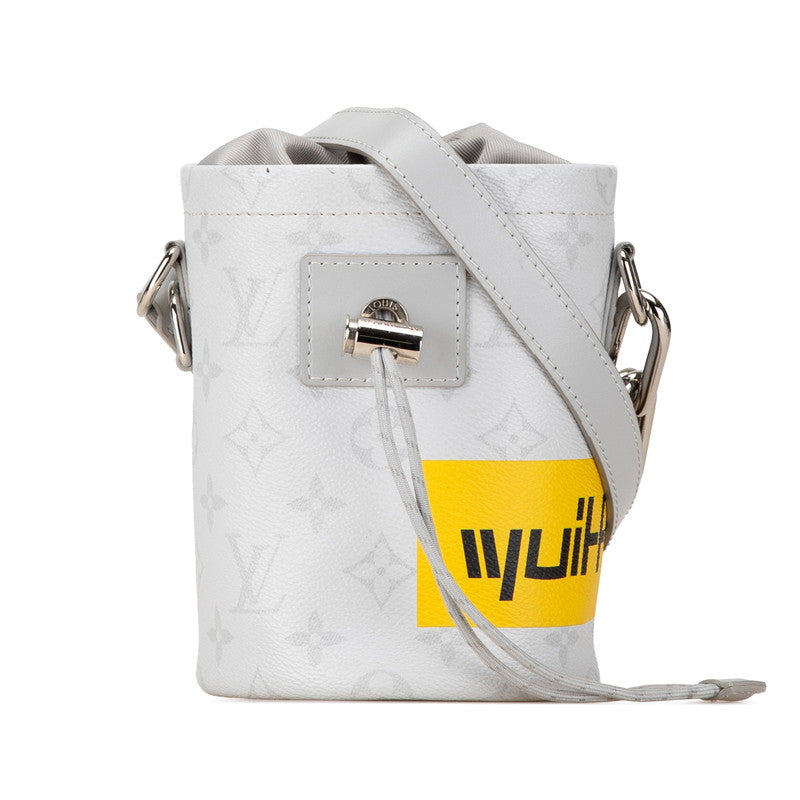 ルイ ヴィトン モノグラム チョーク ナノ 斜め掛け ショルダーバッグ M44631 ホワイト PVC レザー レディース LOUIS VUITTON 【中古】