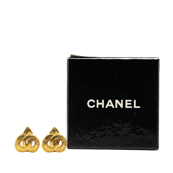 シャネル ヴィンテージ ココマーク ハート モチーフ イヤリング ゴールド メッキ レディース CHANEL 【中古】