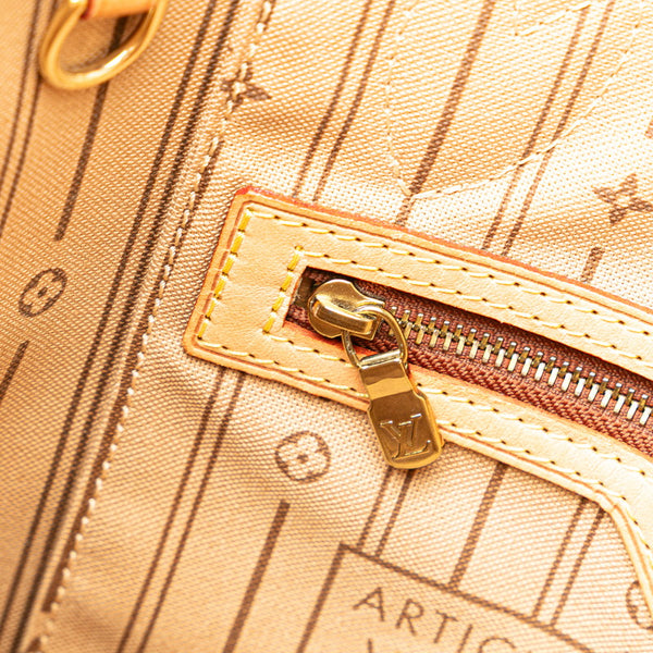 ルイ ヴィトン モノグラム ネヴァーフルPM ハンドバッグ トートバッグ M40155 ブラウン PVC レザー レディース LOUIS VUITTON 【中古】