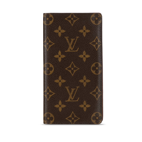 ルイ ヴィトン モノグラム ポルト カルト クレディ 二つ折り財布 M60825 ブラウン PVC レディース LOUIS VUITTON 【中古】