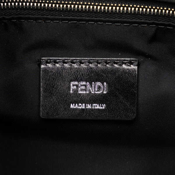 フェンディ ズッカ フェンディネス スモール ボディバッグ ショルダーバッグ 7VZ067 ブラック キャンバス レザー メンズ FENDI 【中古】