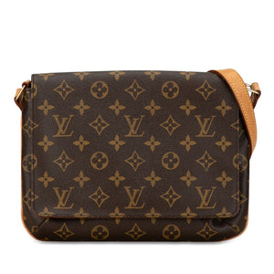 ルイ ヴィトン モノグラム ミュゼット タンゴ ショート ショルダーバッグ M51257 ブラウン PVC レザー レディース LOUIS VUITTON 【中古】