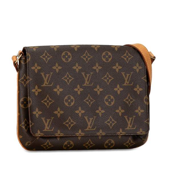 ルイ ヴィトン モノグラム ミュゼット タンゴ ショート ショルダーバッグ M51257 ブラウン PVC レザー レディース LOUIS VUITTON 【中古】