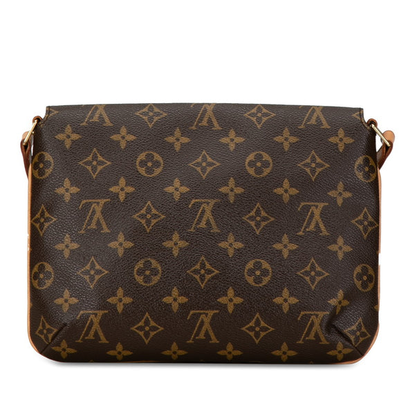 ルイ ヴィトン モノグラム ミュゼット タンゴ ショート ショルダーバッグ M51257 ブラウン PVC レザー レディース LOUIS VUITTON 【中古】