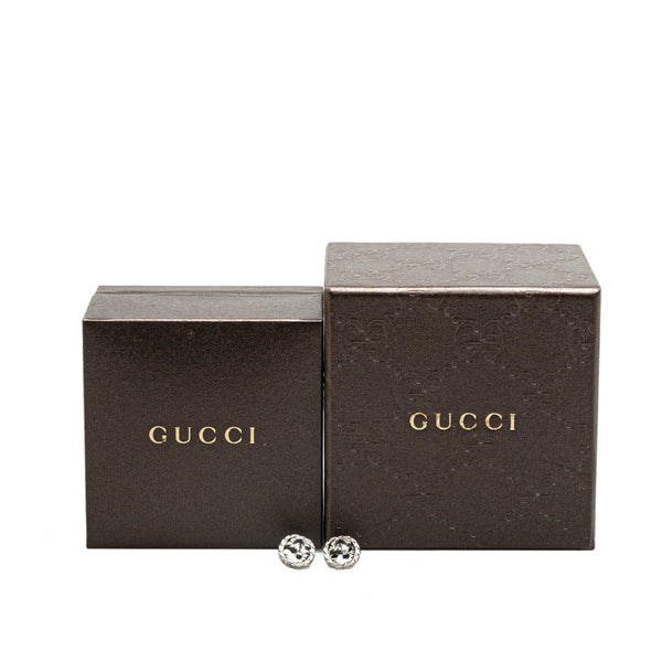 グッチ インターロッキングG ピアス シルバー SV925 シルバー レディース GUCCI 【中古】