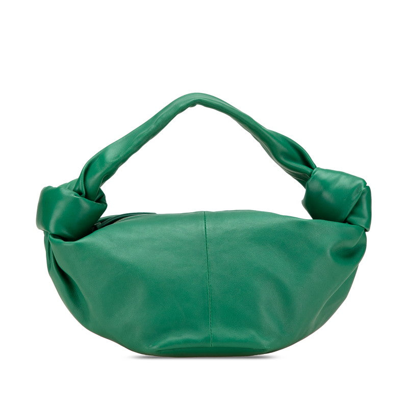 ボッテガヴェネタ ダブルノット ハンドバッグ グリーン レザー レディース BOTTEGAVENETA 【中古】