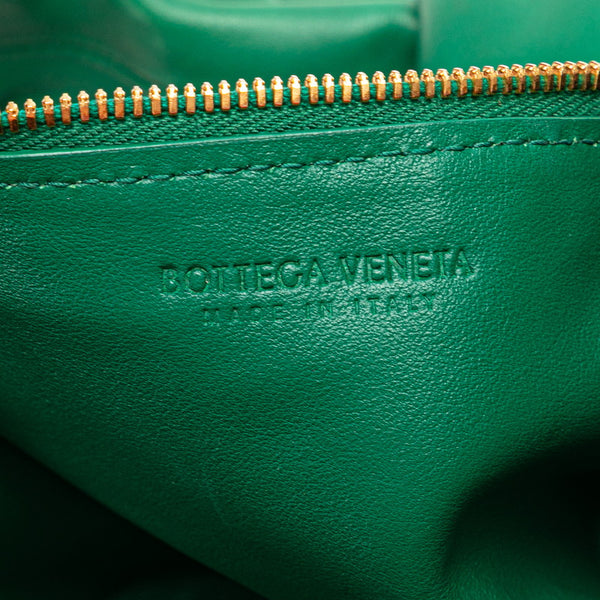 ボッテガヴェネタ ダブルノット ハンドバッグ グリーン レザー レディース BOTTEGAVENETA 【中古】