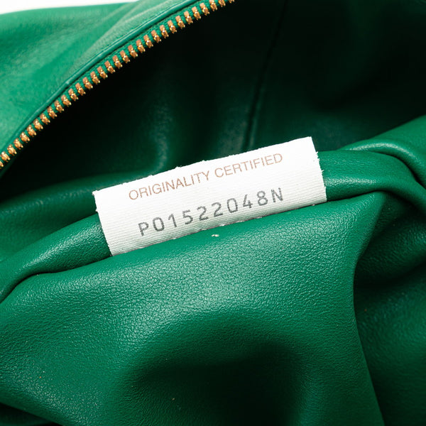 ボッテガヴェネタ ダブルノット ハンドバッグ グリーン レザー レディース BOTTEGAVENETA 【中古】