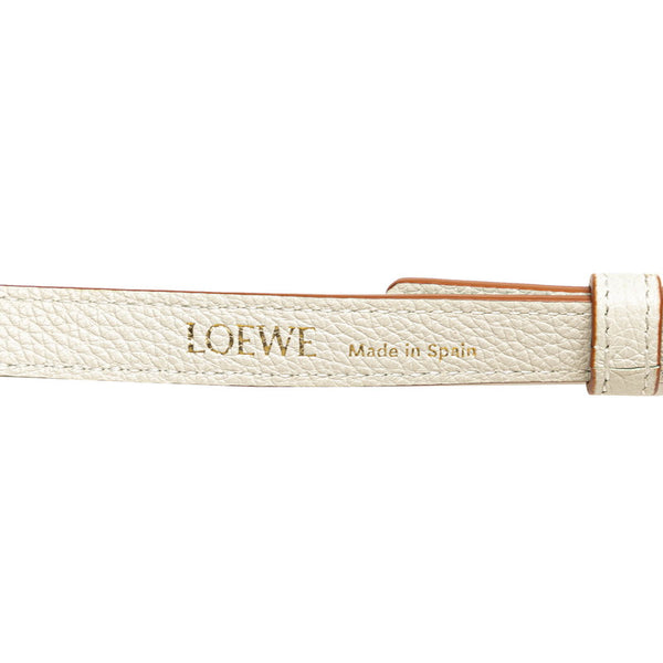 ロエベ アマソナ19 ショルダーバッグ ハンドバッグ 2WAY ホワイト レザー レディース LOEWE 【中古】
