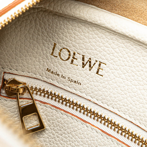 ロエベ アマソナ19 ショルダーバッグ ハンドバッグ 2WAY ホワイト レザー レディース LOEWE 【中古】