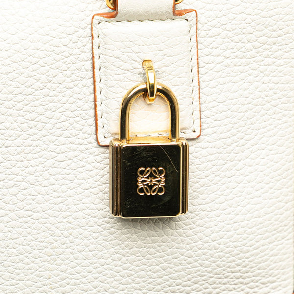 ロエベ アマソナ19 ショルダーバッグ ハンドバッグ 2WAY ホワイト レザー レディース LOEWE 【中古】