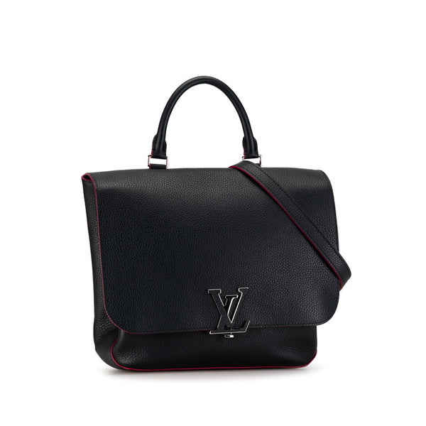 ルイ ヴィトン ヴォルタ LVロゴ ハンドバッグ ショルダーバッグ 2WAY M42285 ネイビー ピンク レザー レディース LOUIS VUITTON 【中古】