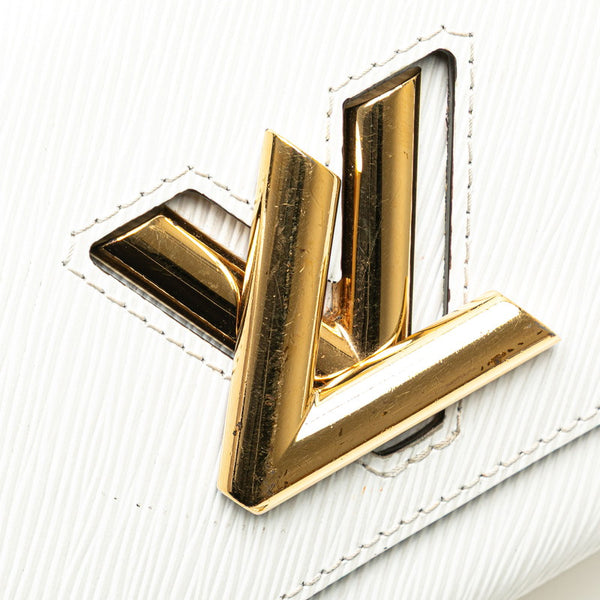 ルイ ヴィトン エピ ツイストPM 斜め掛け チェーン ショルダーバッグ M59886 ホワイト レザー レディース LOUIS VUITTON 【中古】