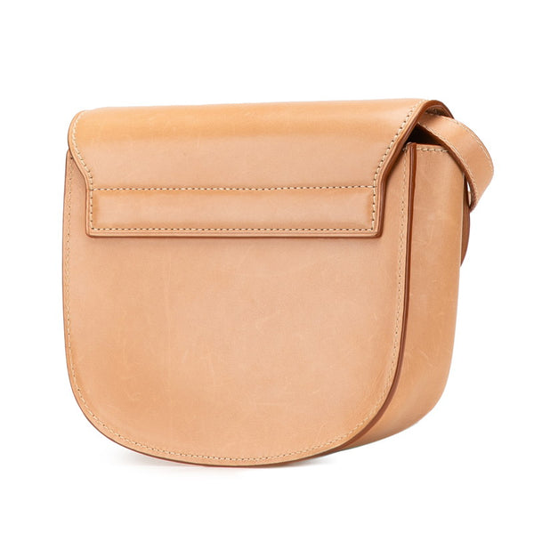サンローラン YSLロゴ カイア 斜め掛け ショルダーバッグ ベージュ レザー レディース SAINT LAURENT 【中古】