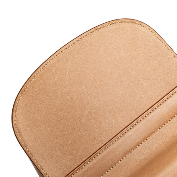 サンローラン YSLロゴ カイア 斜め掛け ショルダーバッグ ベージュ レザー レディース SAINT LAURENT 【中古】