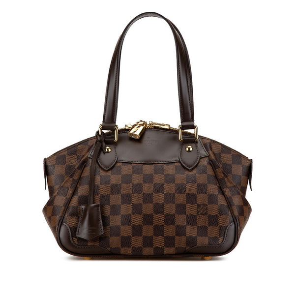 ルイ ヴィトン ダミエ ヴェローナPM ショルダーバッグ ハンドバッグ N41117 ブラウン PVC レザー レディース LOUIS VUITTON 【中古】