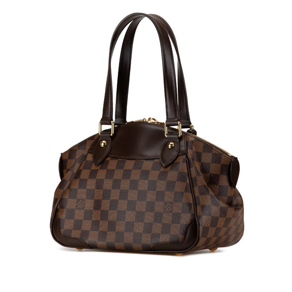 ルイ ヴィトン ダミエ ヴェローナPM ショルダーバッグ ハンドバッグ N41117 ブラウン PVC レザー レディース LOUIS VUITTON 【中古】