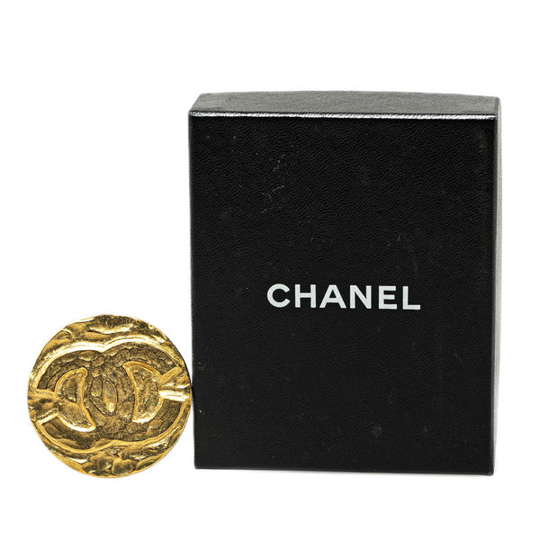 シャネル ヴィンテージ デカココマーク ブローチ ゴールド メッキ レディース CHANEL 【中古】