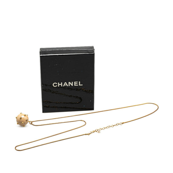 シャネル ヴィンテージ ネックレス ゴールド ベージュ メッキ レディース CHANEL 【中古】