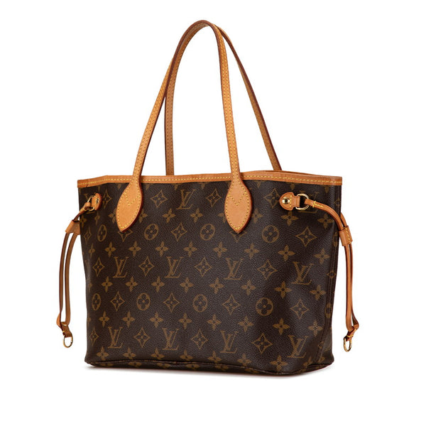 ルイ ヴィトン モノグラム ネヴァーフルPM トートバッグ ハンドバッグ M41000 ブラウン PVC レザー レディース LOUIS VUITTON 【中古】