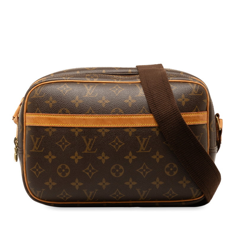 ルイ ヴィトン モノグラム リポーターPM 斜め掛け ショルダーバッグ M45254 ブラウン PVC レザー レディース LOUIS VUITTON 【中古】