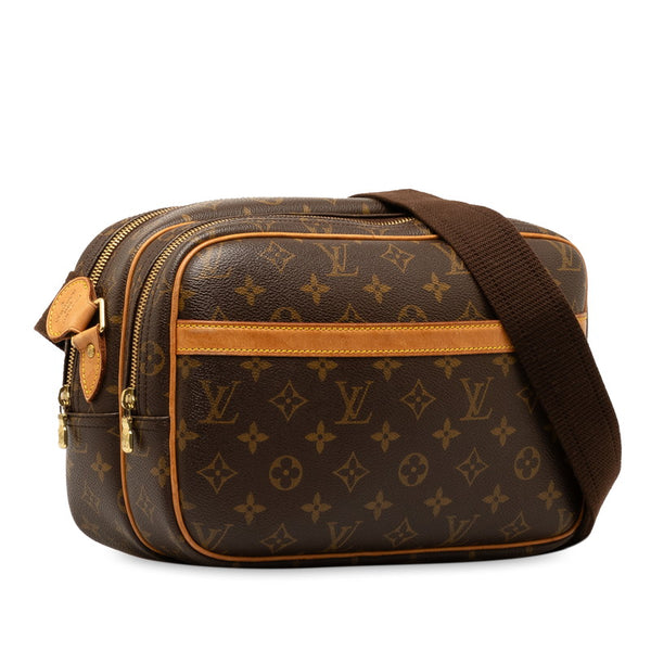 ルイ ヴィトン モノグラム リポーターPM 斜め掛け ショルダーバッグ M45254 ブラウン PVC レザー レディース LOUIS VUITTON 【中古】