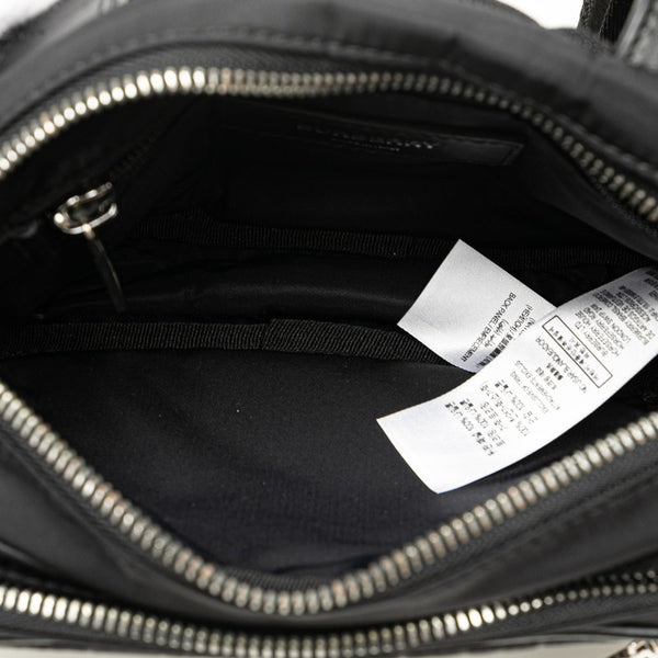 バーバリー ウエストバッグ クロスボディバッグ ブラック ナイロン レザー レディース BURBERRY 【中古】