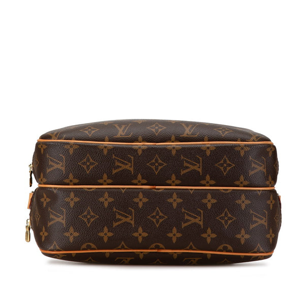 ルイ ヴィトン モノグラム リポーターPM 斜め掛け ショルダーバッグ  M45254 ブラウン PVC レザー レディース LOUIS VUITTON 【中古】