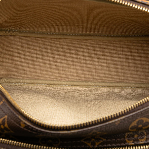 ルイ ヴィトン モノグラム リポーターPM 斜め掛け ショルダーバッグ  M45254 ブラウン PVC レザー レディース LOUIS VUITTON 【中古】