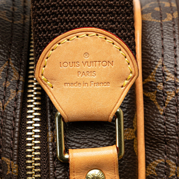 ルイ ヴィトン モノグラム リポーターPM 斜め掛け ショルダーバッグ  M45254 ブラウン PVC レザー レディース LOUIS VUITTON 【中古】