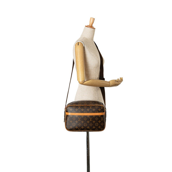 ルイ ヴィトン モノグラム リポーターPM 斜め掛け ショルダーバッグ  M45254 ブラウン PVC レザー レディース LOUIS VUITTON 【中古】