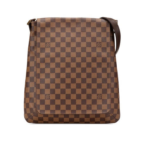 ルイ ヴィトン ダミエ ミュゼットサルサ ロングショルダー ショルダーバッグ N51300 ブラウン PVC レザー レディース LOUIS VUITTON 【中古】