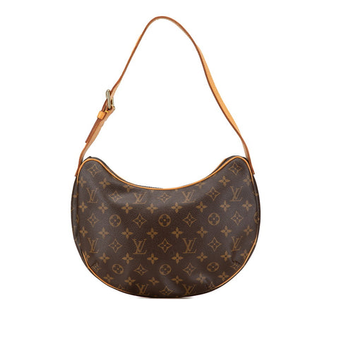 ルイ ヴィトン モノグラム クロワッサンMM ショルダーバッグ M51512 ブラウン PVC レザー レディース LOUIS VUITTON 【中古】