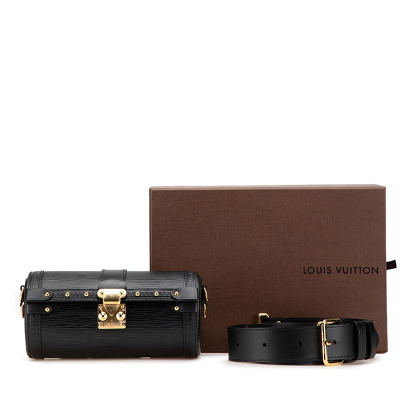 ルイ ヴィトン エピ パピヨン トランク 斜め掛け ショルダーバッグ M58655 ノワール ブラック レザー レディース LOUIS VUITTON 【中古】