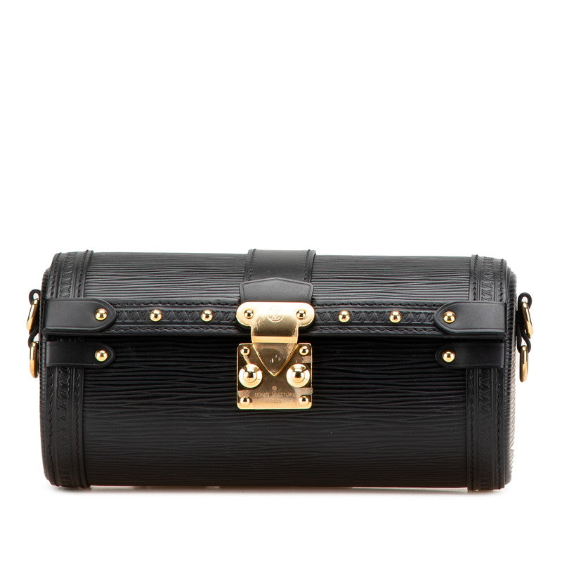 ルイ ヴィトン エピ パピヨン トランク 斜め掛け ショルダーバッグ M58655 ノワール ブラック レザー レディース LOUIS VUITTON 【中古】
