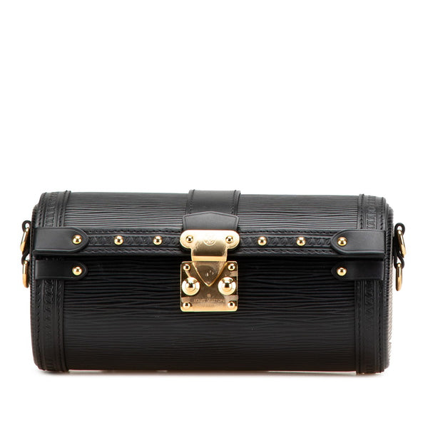 ルイ ヴィトン エピ パピヨン トランク 斜め掛け ショルダーバッグ M58655 ノワール ブラック レザー レディース LOUIS VUITTON 【中古】