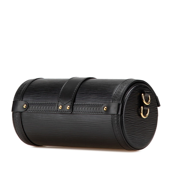 ルイ ヴィトン エピ パピヨン トランク 斜め掛け ショルダーバッグ M58655 ノワール ブラック レザー レディース LOUIS VUITTON 【中古】