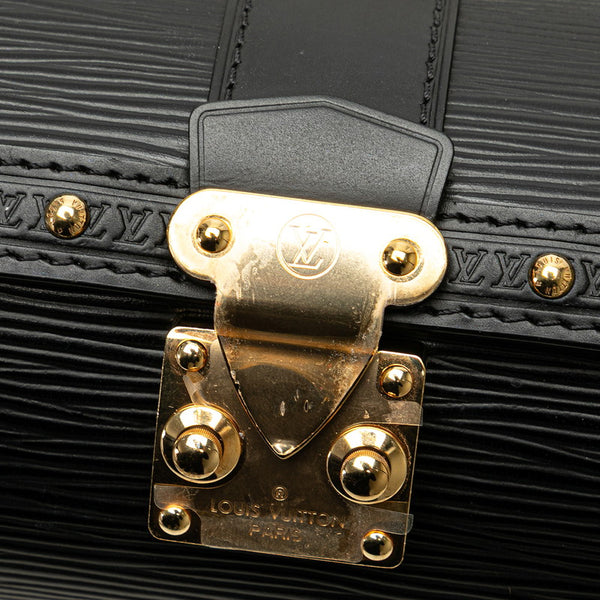 ルイ ヴィトン エピ パピヨン トランク 斜め掛け ショルダーバッグ M58655 ノワール ブラック レザー レディース LOUIS VUITTON 【中古】