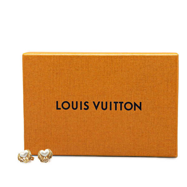 ルイ ヴィトン ブックル ドレイユ クール エンジェルラブ ピアス M67442 ゴールド メッキ レディース LOUIS VUITTON 【中古】